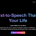 Audioread is an AI-based text to speech tool that converts written content into natural-sounding audio