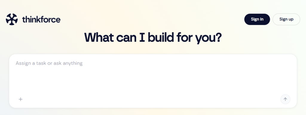 Thinkforce is a powerful AI assistant designed for modern business needs